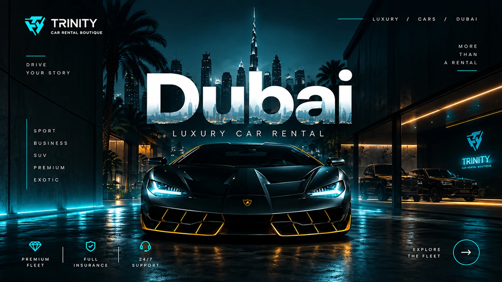 Trinity — аренда премиальных автомобилей